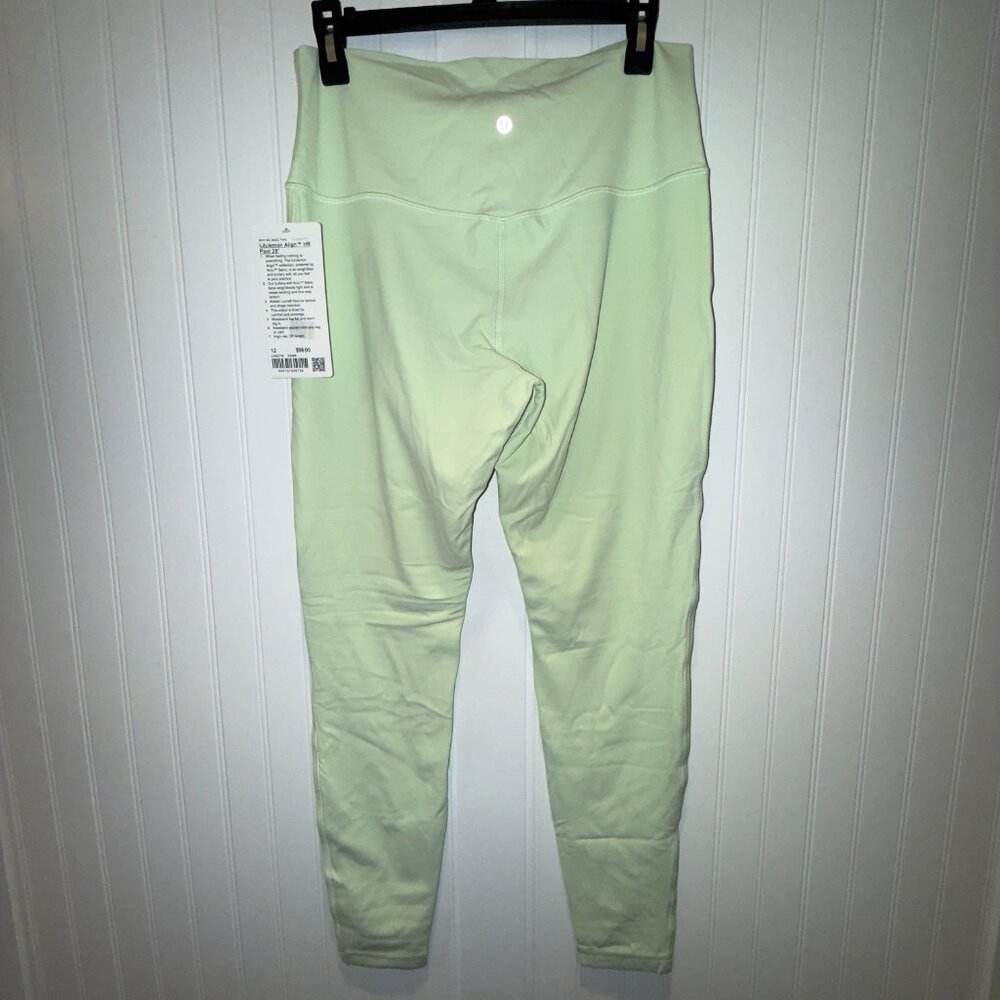 NWT Lululemon Align High-Rise Pant 28" in Kohirabi Green, SZ 12 - Picture 4 of 6